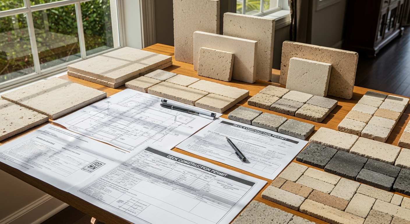 Our deck builders finalize project specifications, prepare all required documentation, and submit permits for approval — every Florida deck project engineered and permitted to code.