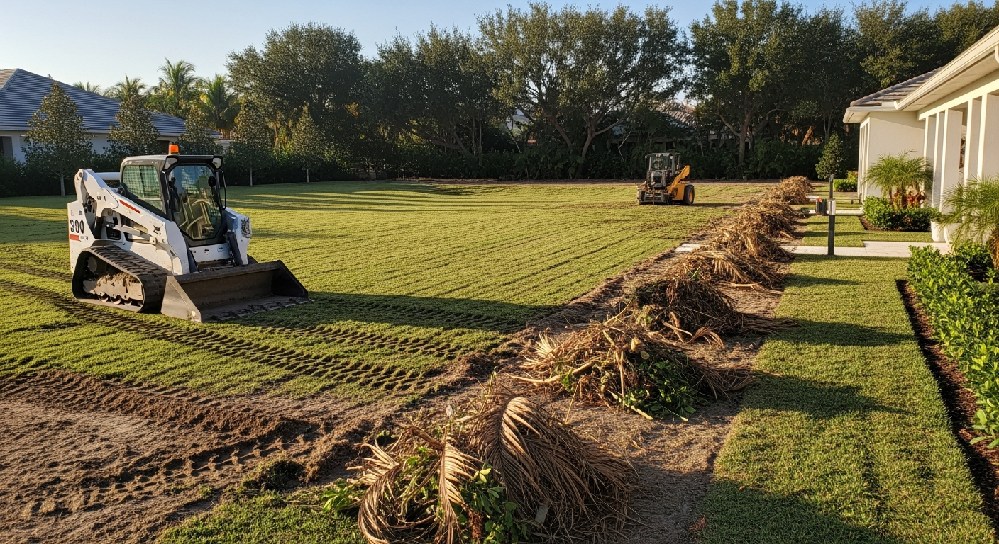 Existing vegetation and debris are cleared, the area is graded for proper drainage, and all plants and landscape materials are ordered and scheduled for your project delivery date.