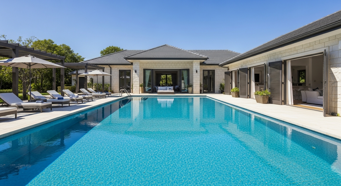 Premium interior plaster is applied, your new pool is filled and balanced, and every system is tested. Your custom Florida pool is complete and ready to enjoy from day one.